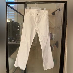j brand selena bootcut jeans in white size 28